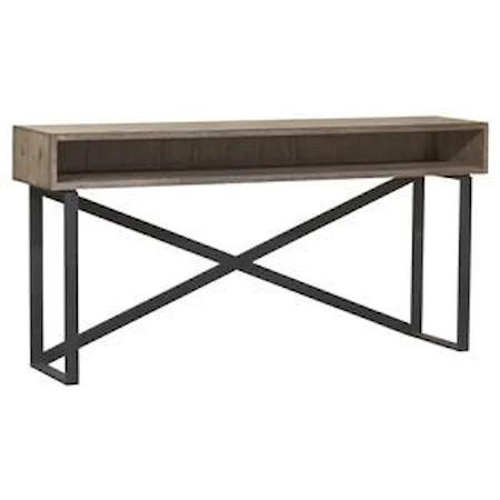 Arcadian Open Storage Console Table